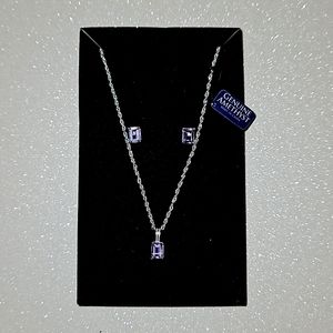 Amethyst and sterling silver jewelry set